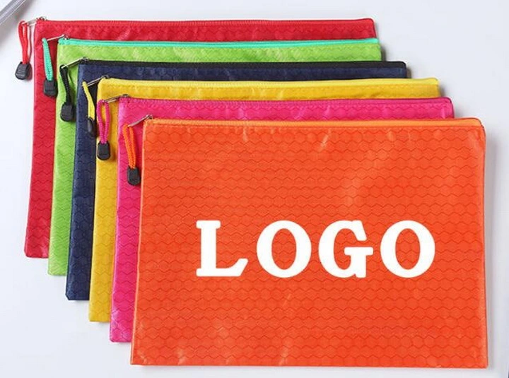 Custom PP Plastic Document Multi-Color File Bag Holder for School Office