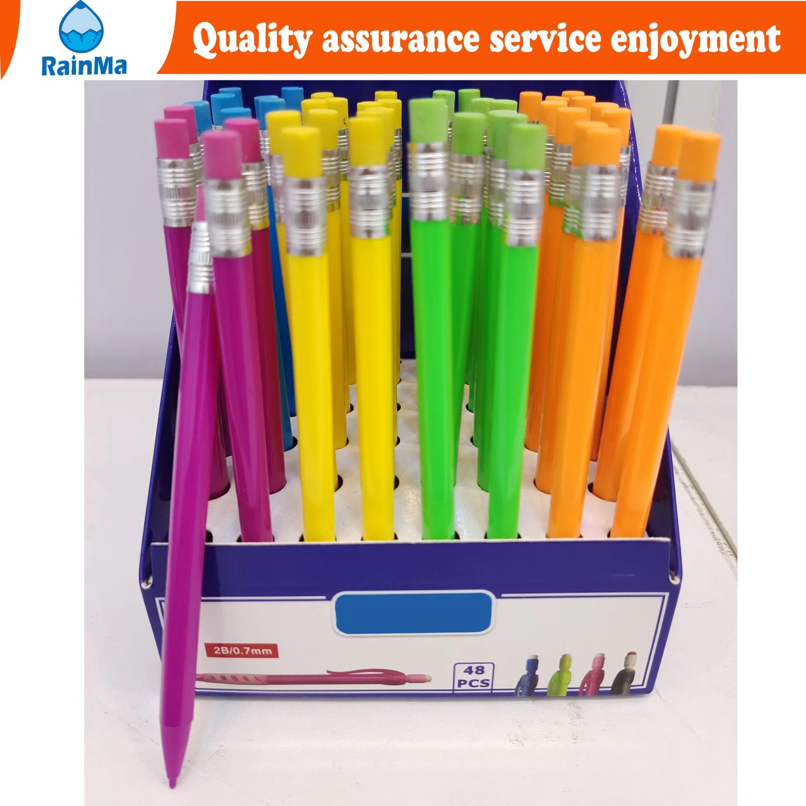 Large Number Wholesale/Supplier Children Learning Stationery Creative 0.5mm 0.7mm Plastic Machine Pencil