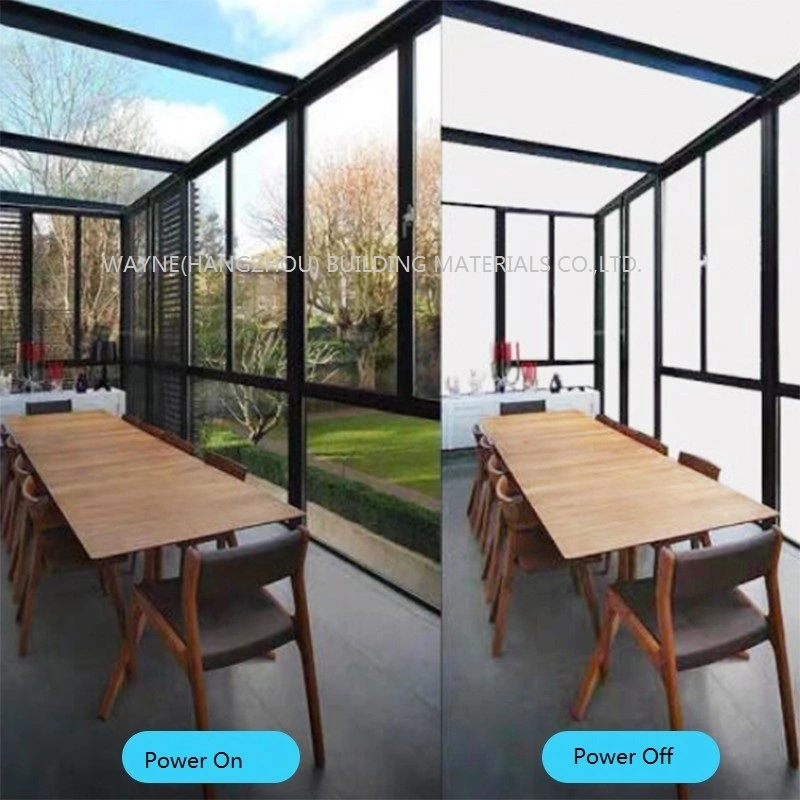 Ultra klare hohe Transparenz gute Frost Schatten Effekt pdlc smart privacy Glas für Dusche Zimmer Glas