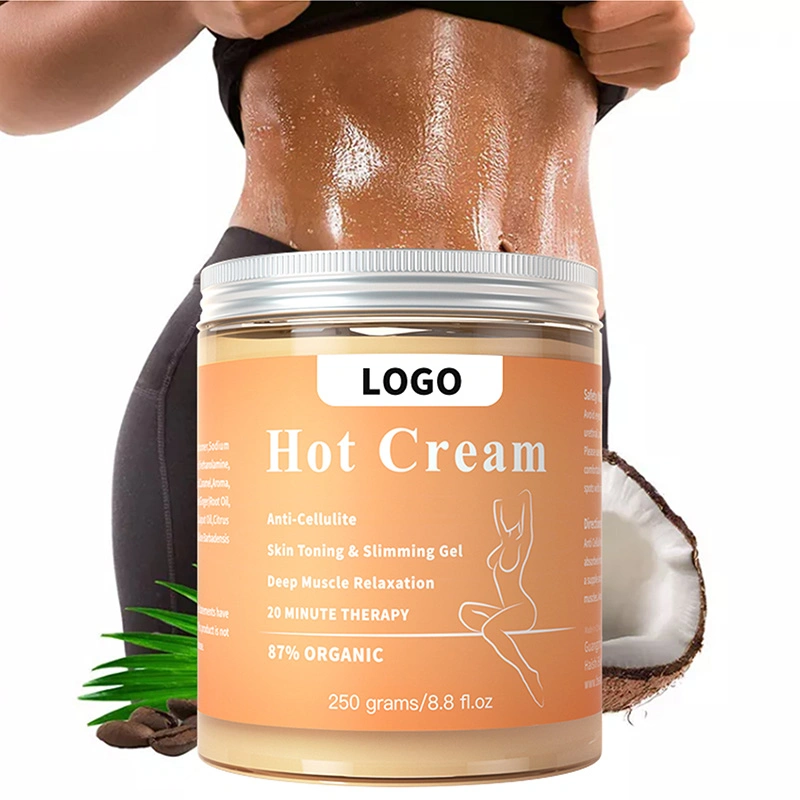 Private Label Fast Weight Loss Taille Fett Körperformen Heiß Slim Gel Anti Cellulite Burn Tummy Slimming Heiße Creme