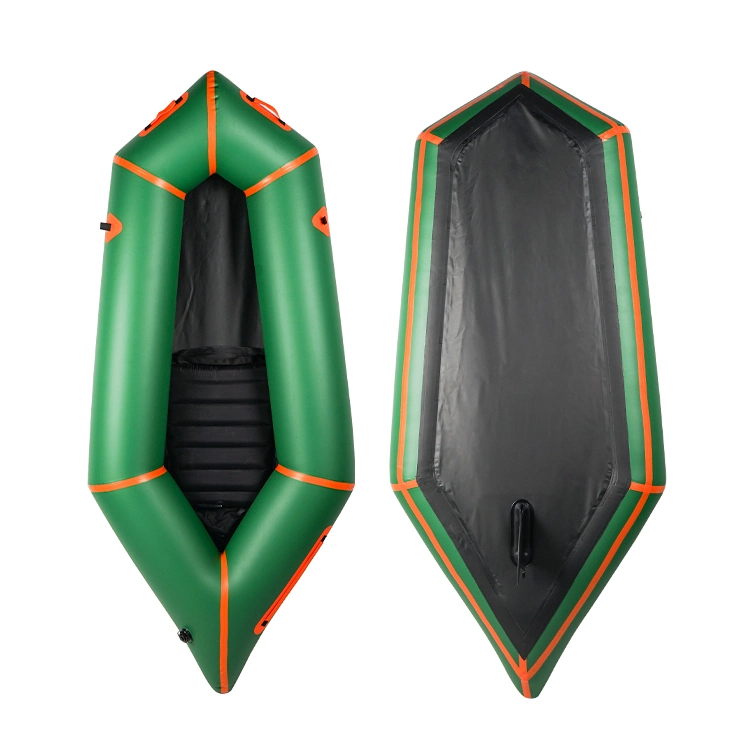 Personalizados fabricante de peso ligero TPU Packraft/ balsa inflable bicicleta Pala Kayak