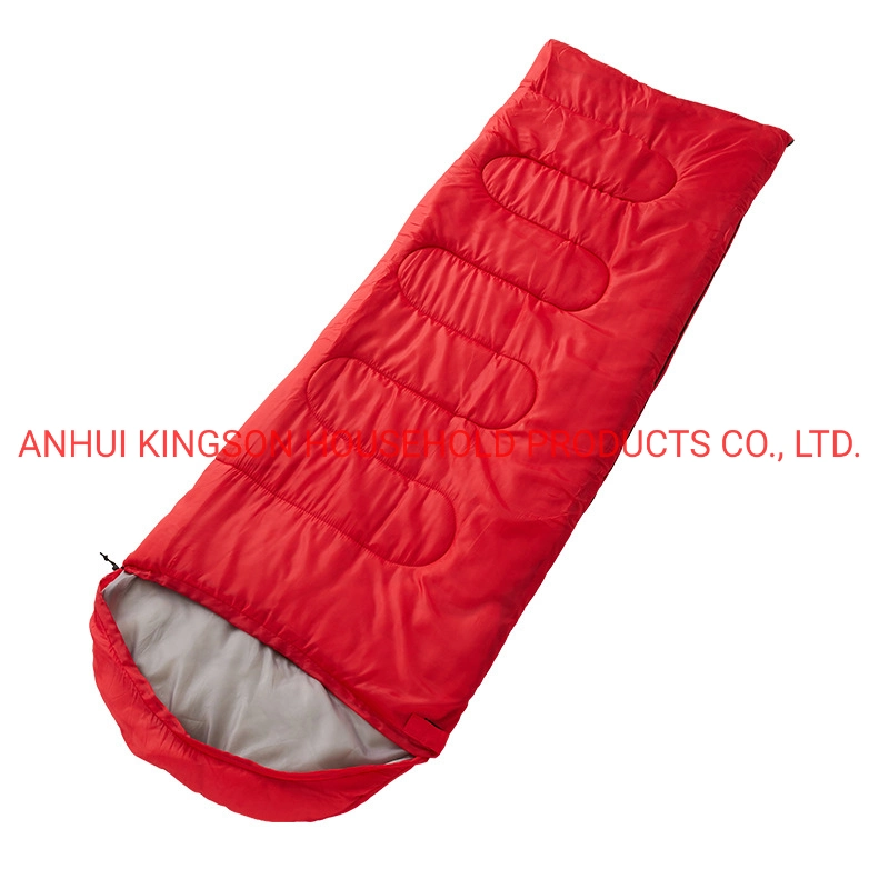 Sac de couchage enveloppe en stock pour le camping en plein air Sac de couchage en coton creux pour adultes