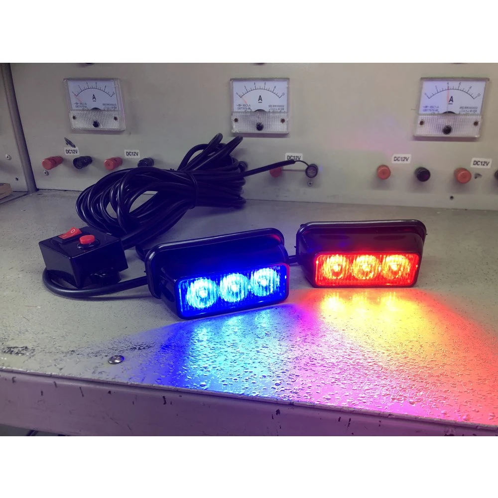 Rejilla de LED rojo azul Luz de emergencia para la ambulancia, vehículo de emergencia