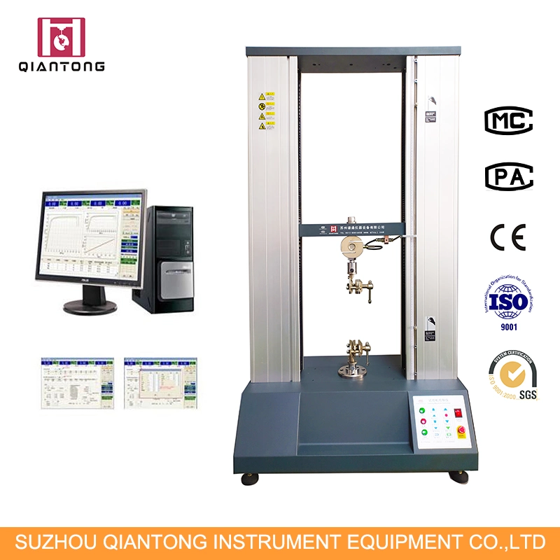 Computer Servo Universal Testing Machine with Extensometer Fixtures