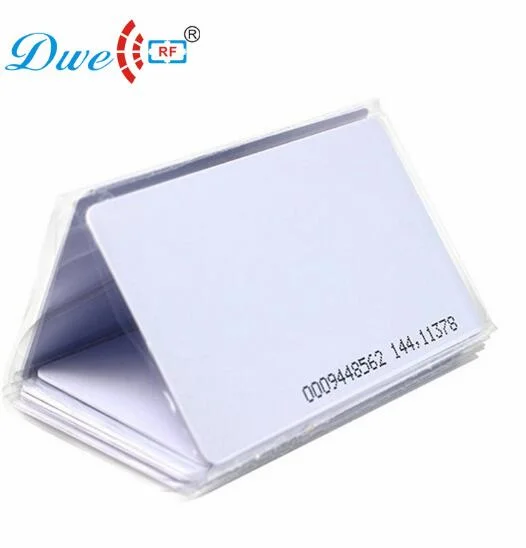 125kHz Printable RFID PVC Blank Card Glossy White Low Cost RFID Card