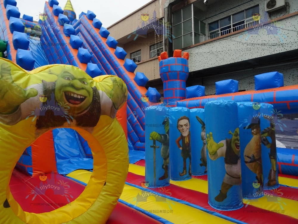 Castillo Inflable de la ciudad de diversión para los niños que se utiliza para la venta de juegos de diversiones