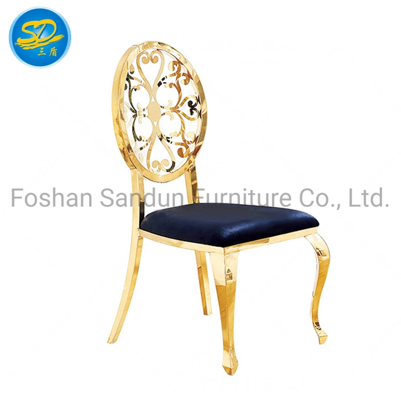 High Quality PU Leather Stainless Steel Dining Chair Furniture