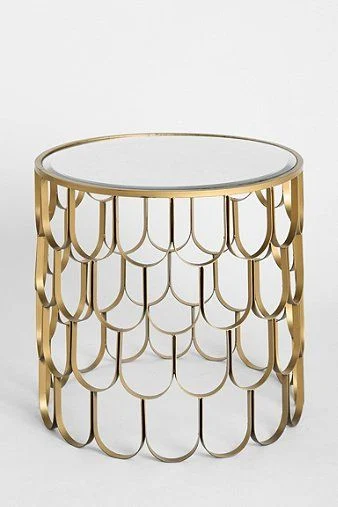 Zhida Home Furniture Manufacturer Luxury Golden Metal Frame Living Room Sofa Side Table Marble Top Small Tea Table
