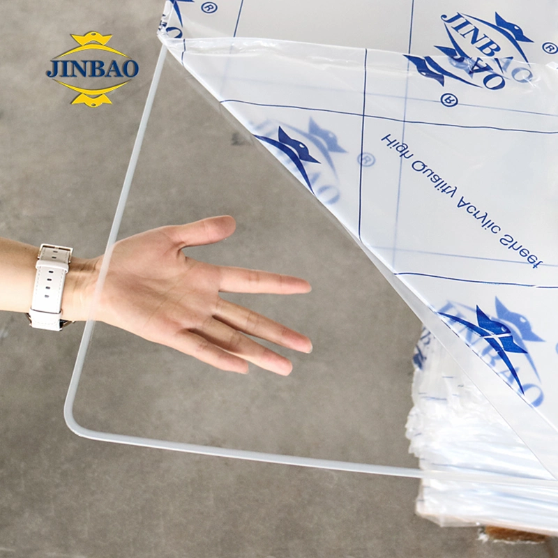 Jinbao 95% Transparent 1220*2440mm and Frosted Plastic Cast Sheet Clear Acrylic MDF Board Panel