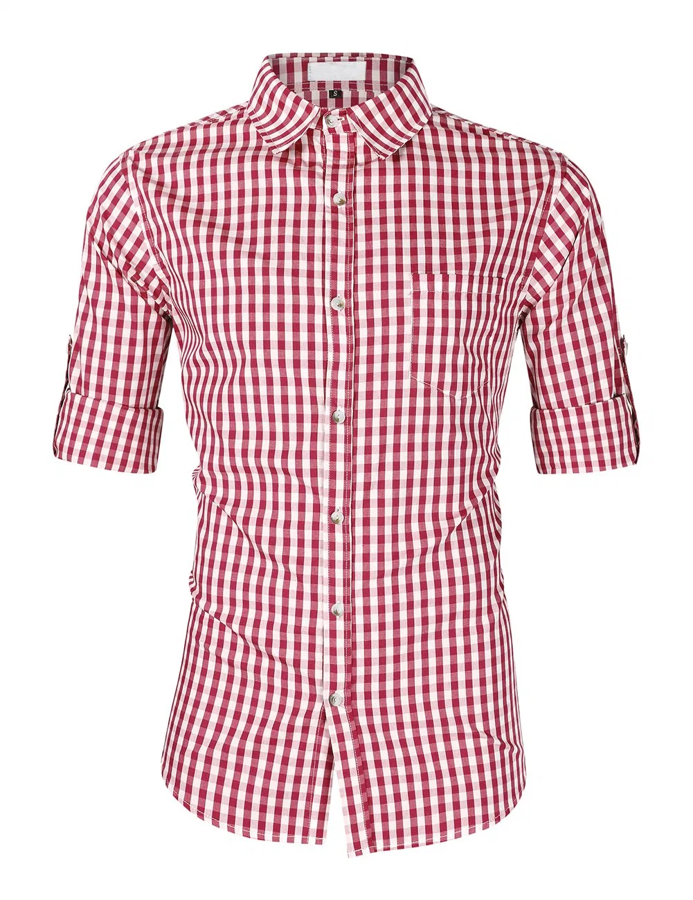 Высокое качество мужская классический Клетчатую рубашки 100% хлопок Повседневные рубашки длинной втулки мужской Business Office проверьте блуза