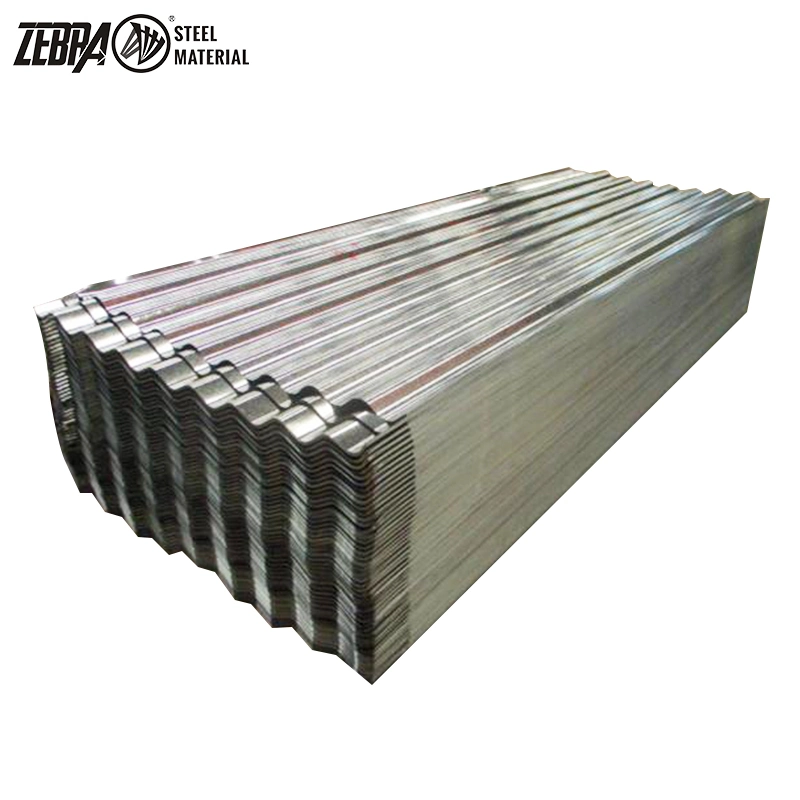 30 / 28 / 26 / 24 Gauge Corrugated Steel Plate Gi Wave Metal Tile China Made for American Market