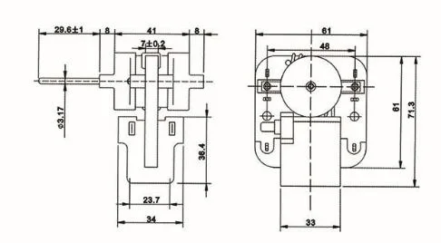 motor de ventilador condensador, evaporador congelador Frigorífico Modelo de piezas de repuesto 182