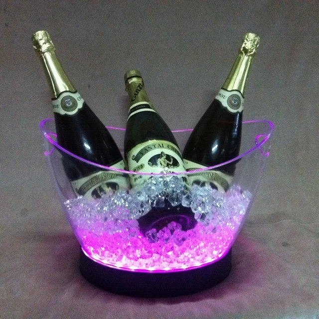 Rigeba Waterproof Club LED Ice Bucket for Champagne Coke Wine Ice Bucket for Club