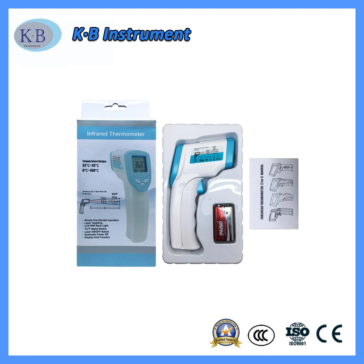 2020 Real Price No Stock Infrared Forehead Baby/Adult Body Temperature Thermometer