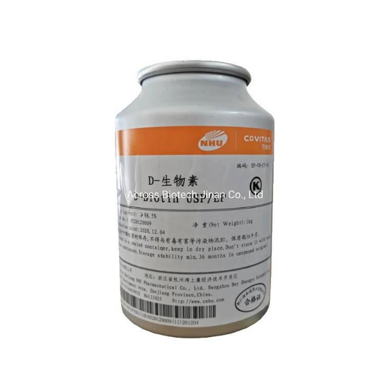 Feed Grade Additive Vitamin B7/H Pure D-Biotin 98% for Animal