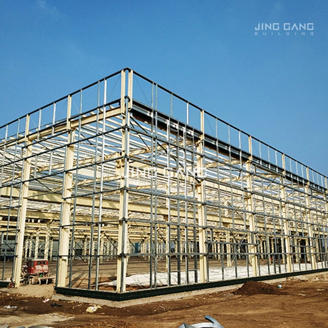 Customized Metal Building Prefab Gym Stadium Industrial Workshop Warehouse with H Section Parts