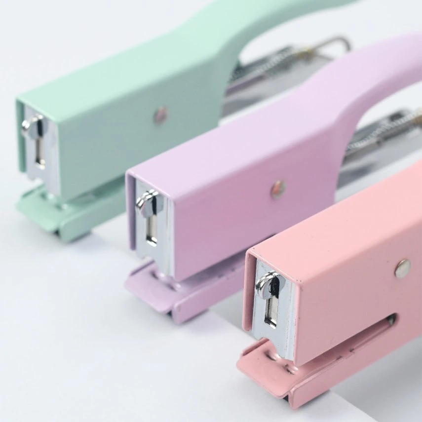 Office Supply Stationery Staplers Macaroon Colors Cute Stapler