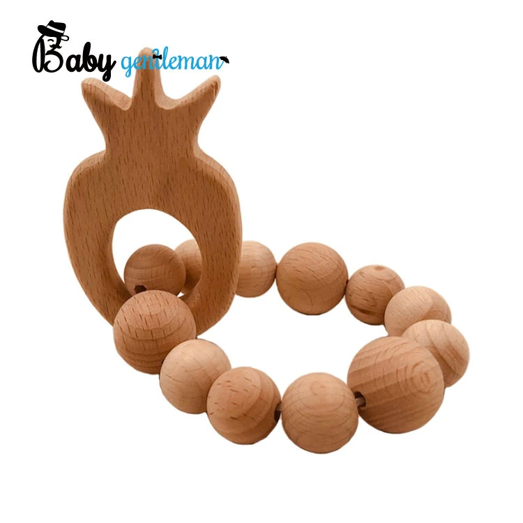 Best Design Lovely Animal Wooden Baby Chew Toys with Low Price Z08183K