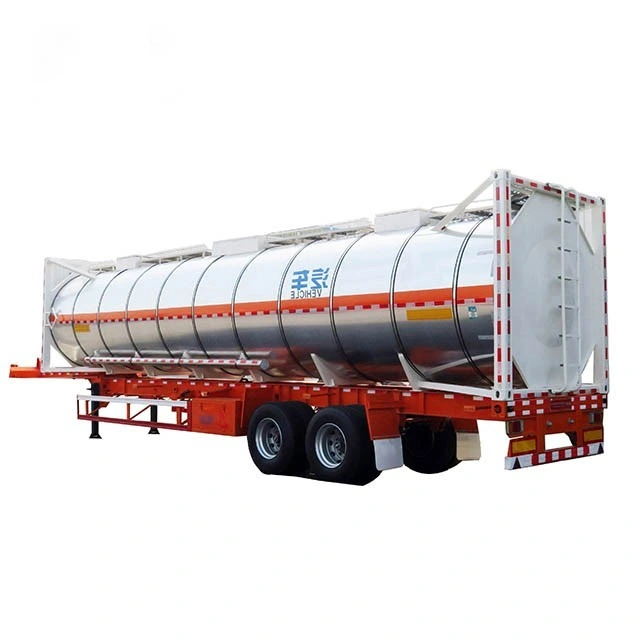 Stainless Steels 40 FT 42~46cbm ISO Tank Containers Liquid Storage Tank