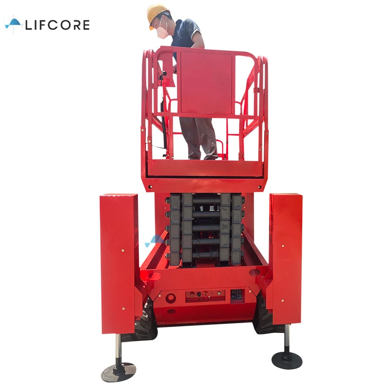 Hydraulic Self-Propelled Crawler Tracked Scissor Lift for Rent Sale
