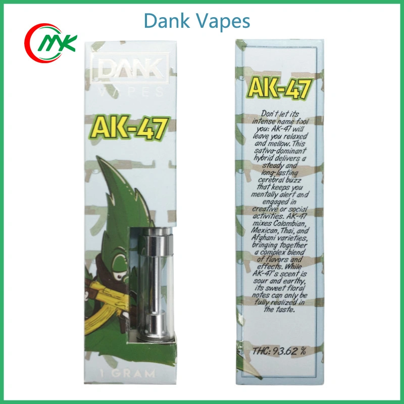 Dank Vapes Bud tocar el aceite de Vape atomizadores 510 cartuchos con embalaje