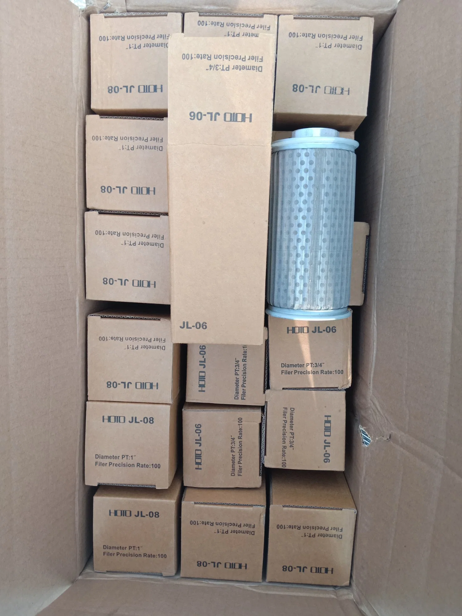 Imported Fiber Glass Material Hydraulic Oil Filter Cartridge High Pressure Oil Filter Element 0660d003bn