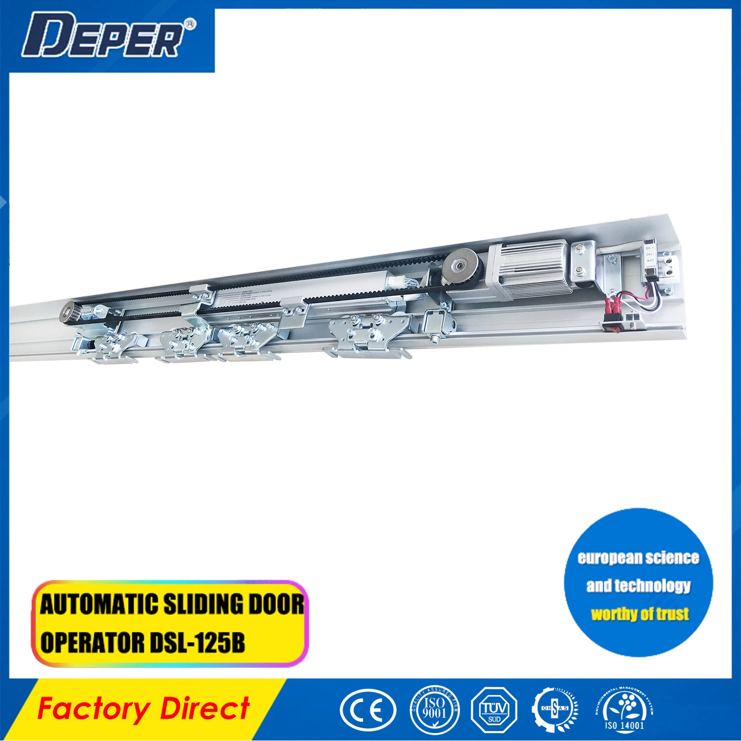 Aluminium Profiles Automatic Door Automatic Sliding Door System (DSL-125B)