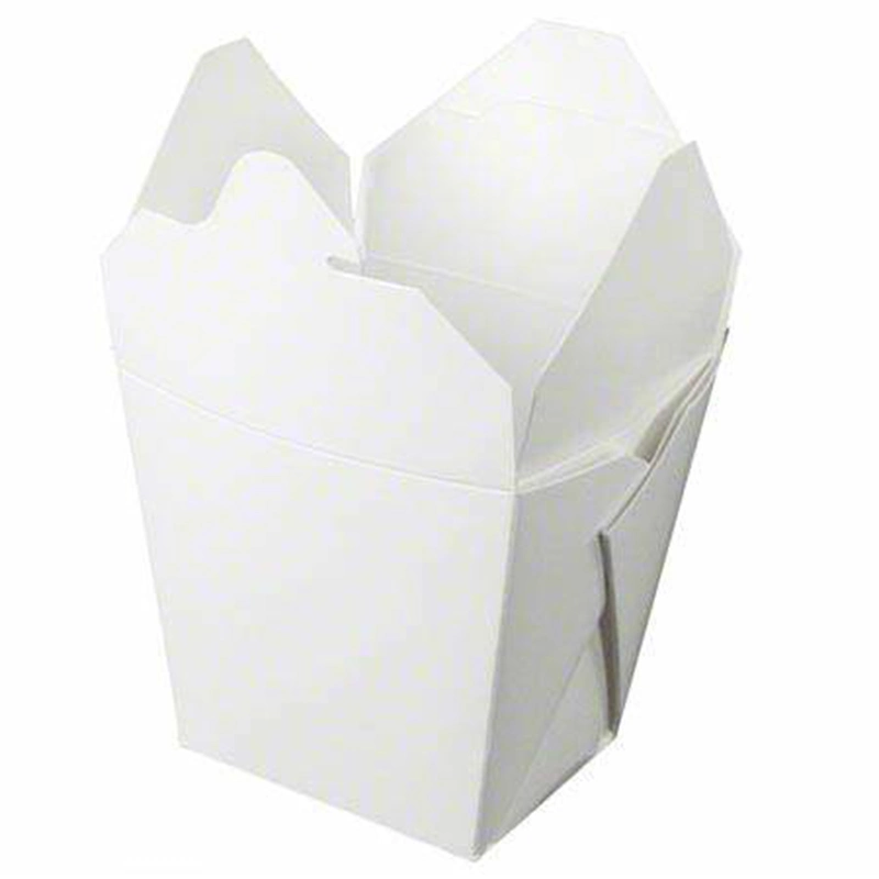 32oz White Chinese Take out Boxes, 32oz Rectangle Oblong Chinese Food Pail. Leakproof, Greaseproof to Go Containers for Restaurants, Event Parties Food Service