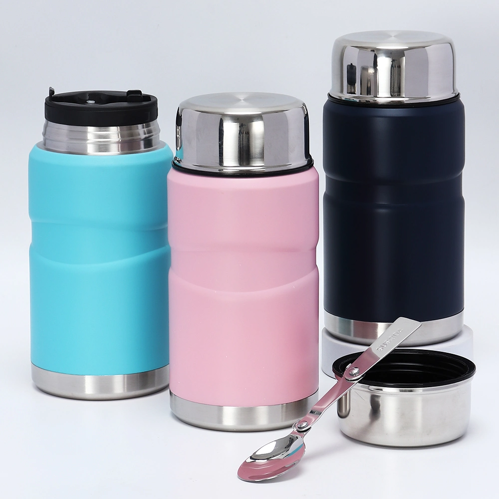 High quality/High cost performance  Customized Stainless Steel Food Flask Set Vacuum Thermos