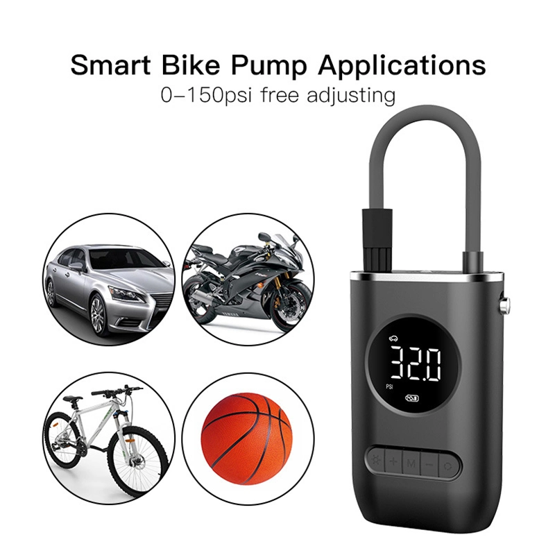 Car Air Compressor Electric Wireless Tire Inflator Air Pump Rechargeable Digital 150psi Auto for Car Motorcycle Balls