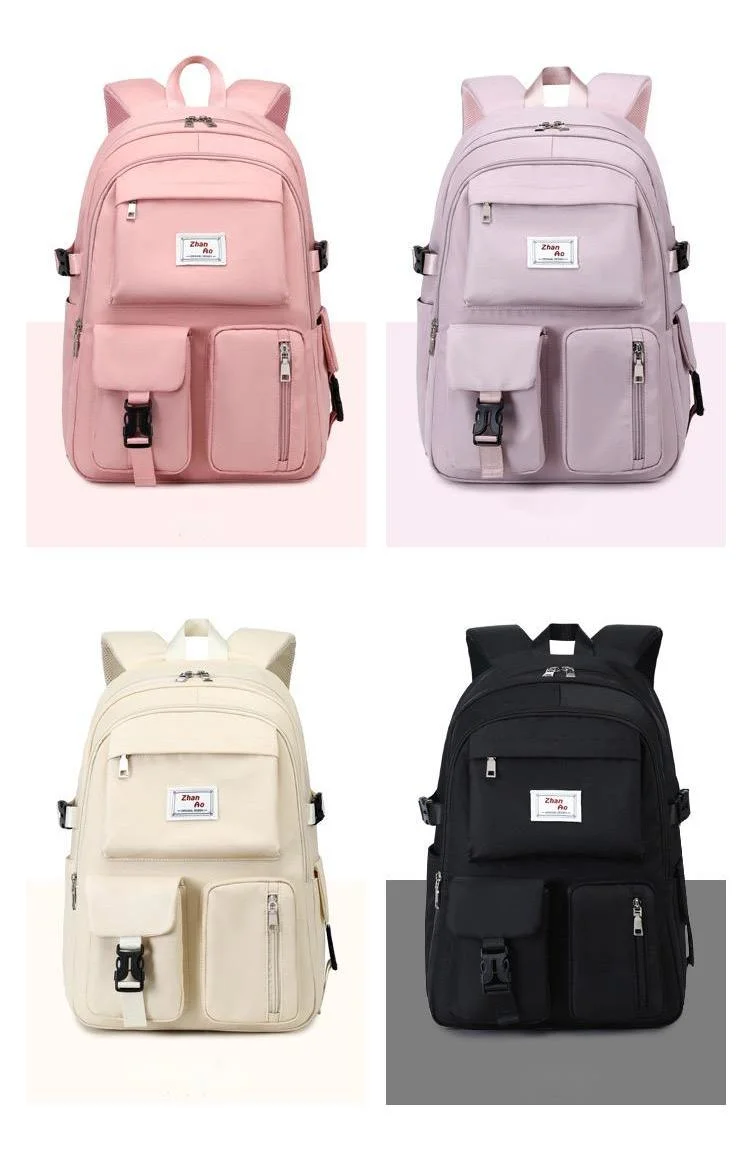 Ins Korea Style Fashion School Backpack Pink School Bags