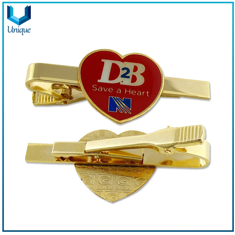 Chapado en oro 18K Tie Pin en el diseño personalizado, la fábrica de metal de la moda Mayorista/Proveedor Brazalete Linnk Barra de sujeción para la mejor tienda de regalos Decoation