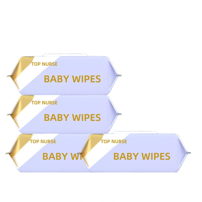 Limpieza OEM bebé barrido húmedo sin alcohol paños de agua pura
