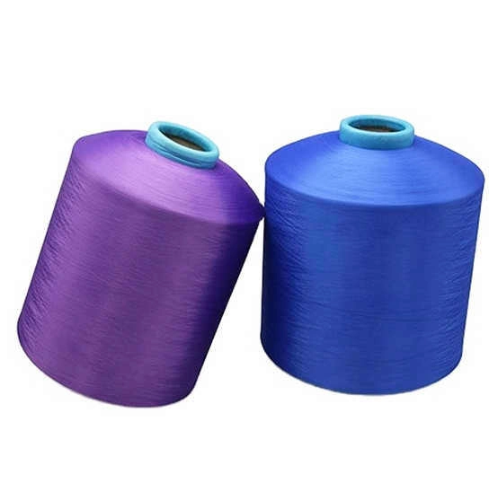 Polyester Yarn Manufacturer Over Thousand Colors Yarn for Shoe Upper Soft Feeling DTY 75 36 150 48 Polyester Textured Yarn