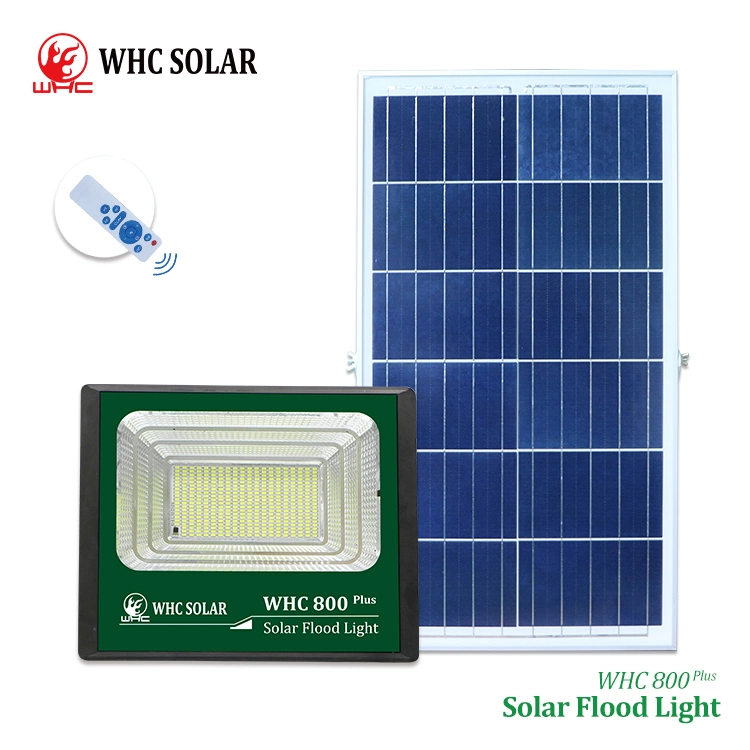 Iluminación de inundación solar exterior WHC en luz de calle LED con Panel