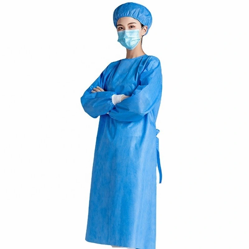 Fumo Wholesale/Supplier Isolation Non Woven SMS Protective AAMI Medical Sanitary Long Sleeve Surgical Gown