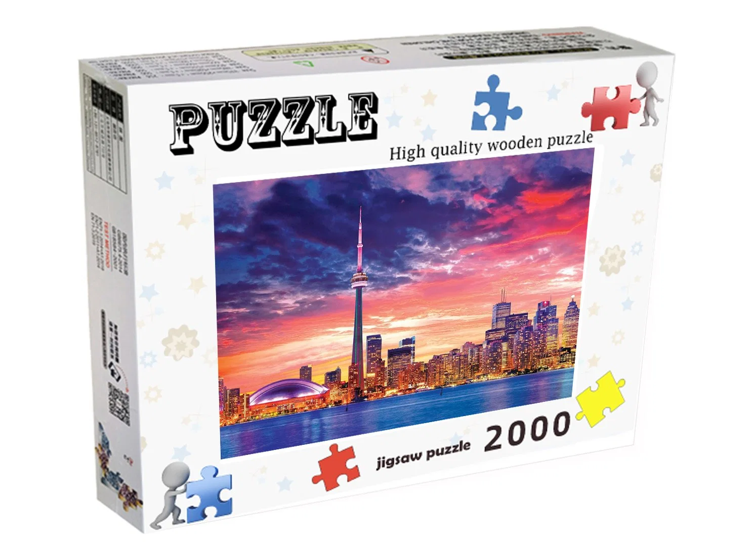 City of Toronto Wholesale/Supplier Wooden 2000 Piece Jigsaw Puzzle Gift Children&prime; S Toys with Customised Patterns, Sizes and Pieces.