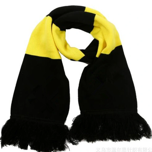 Wholesale/Supplier Souvenirs Jacquard Soccor Football Team Fan Scarf with Tassel