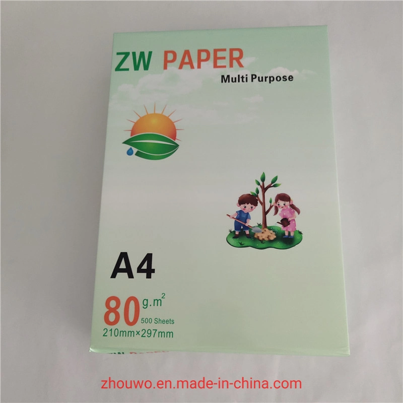 Papel de copia A4 70g 80g Papel de copia blanco 500 hojas por paquete Papel de impresión A4 de oficina