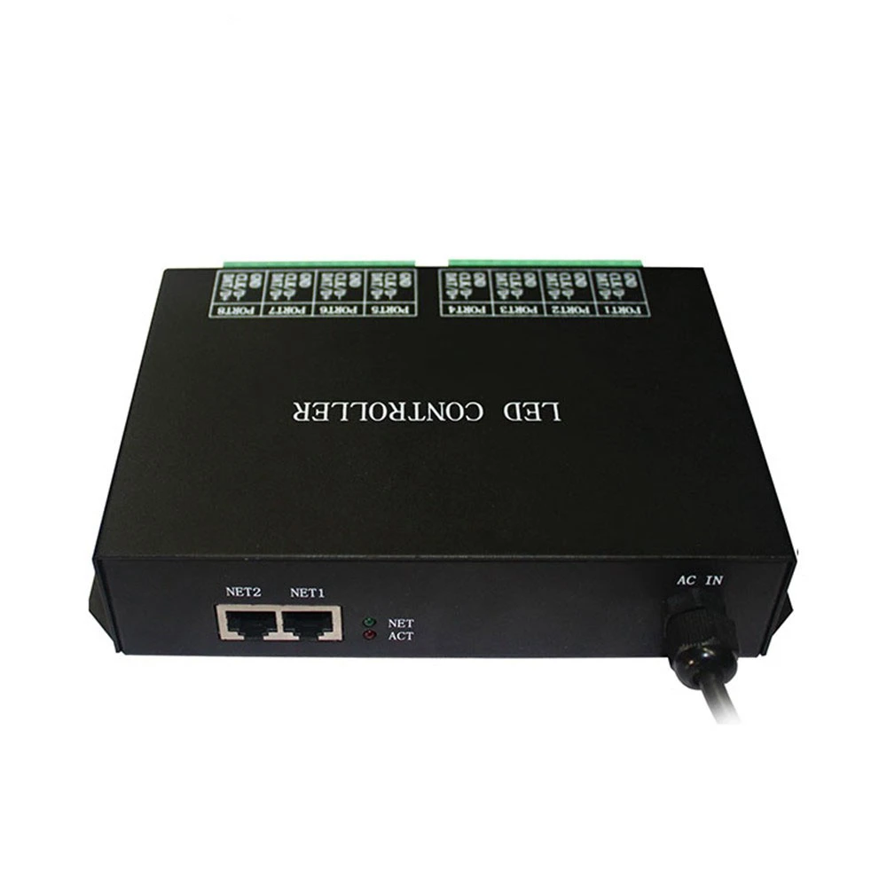 O LED H801RC Online/Offline Sub Controller funciona com o Computer Network Marster Controlador H803TV para luzes de pixel