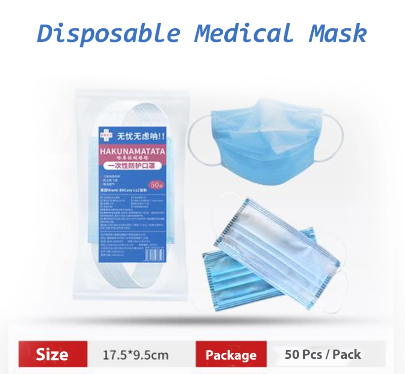 3 Ply Disposable Tie-on Non Woven Surgical Face Mask - Antidust Anti-Smog Respirators & Masks