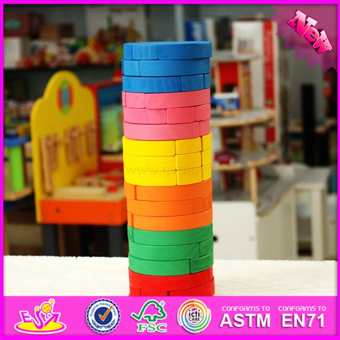 2016 Wholesale/Supplier Baby Wooden Jenga Promotional Toys, Top Fashion Kids Wooden Jenga Promotional Toys W13D119