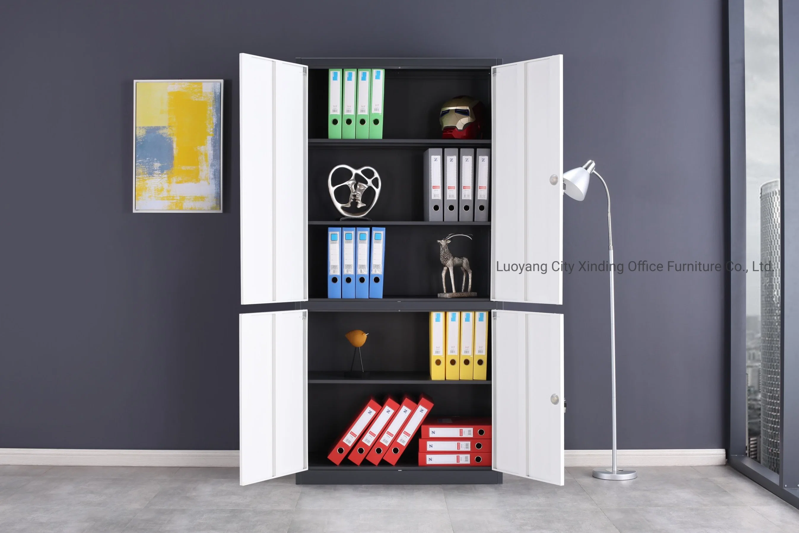 Document Storage Keylock 4 Doors Metal Cabinet Furniture