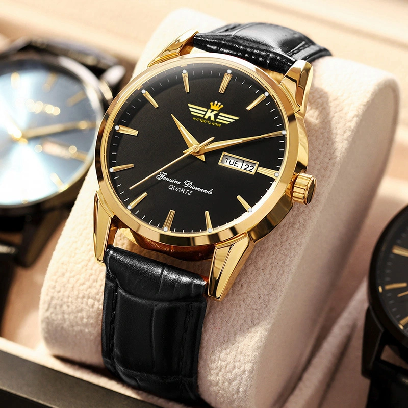 Top Brand Couple Watch Leather Strap Luminous Calendar Watches