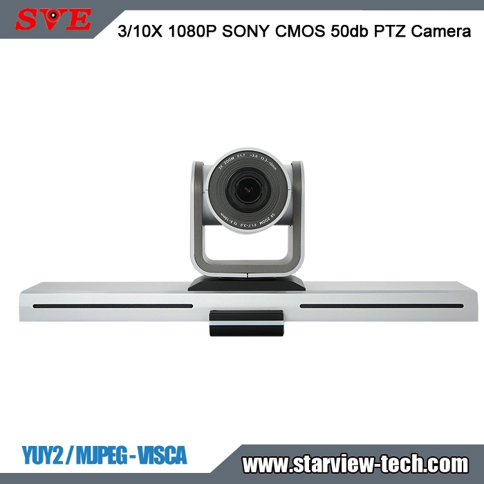 HD PTZ 3X 10X Zoom 1080P Sony CMOS Yuy2 Visca USB2.0 Webcam Video Conference Camera