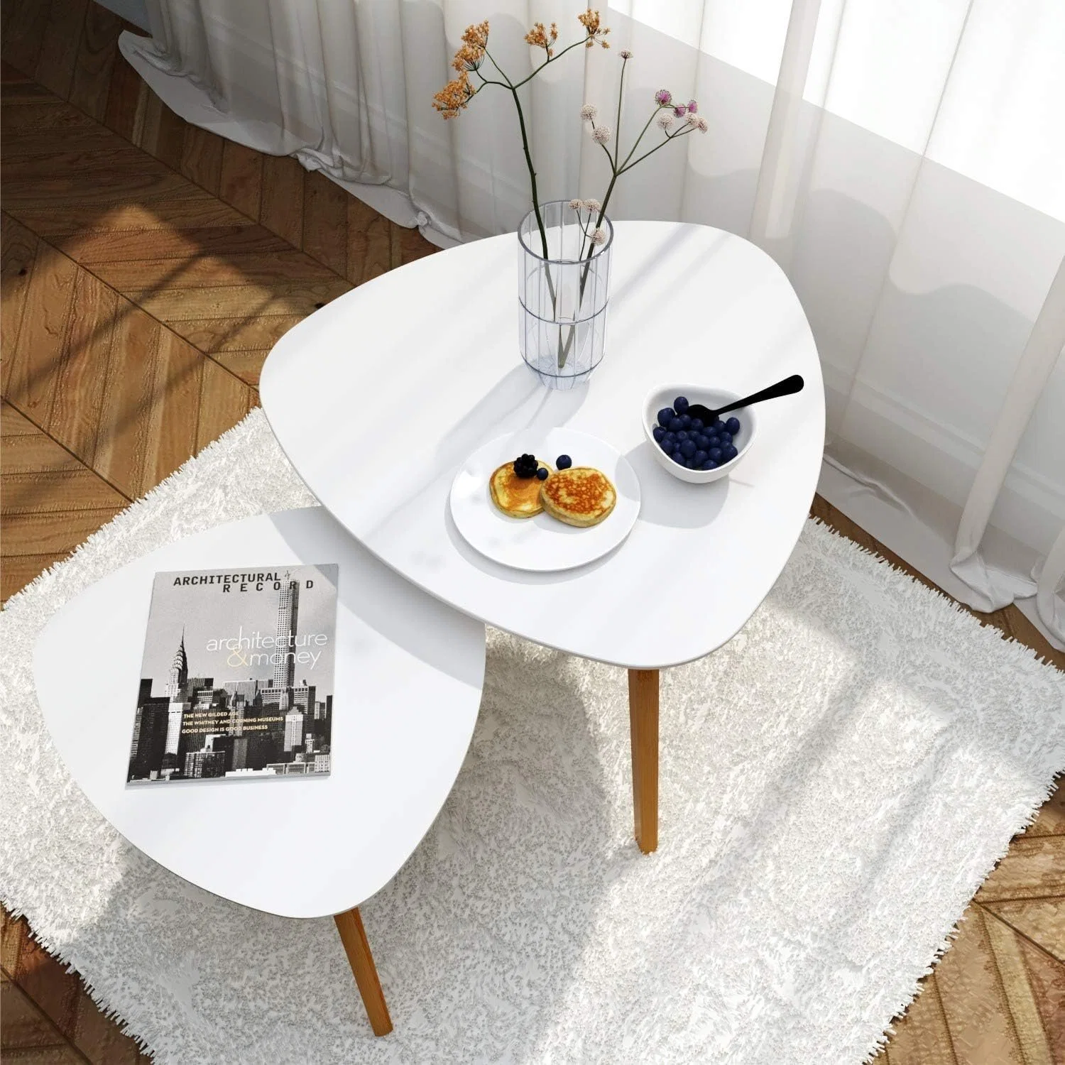 Ikegao 2023new estilo barato moderno Muebles de anidamiento lado Café Tabla