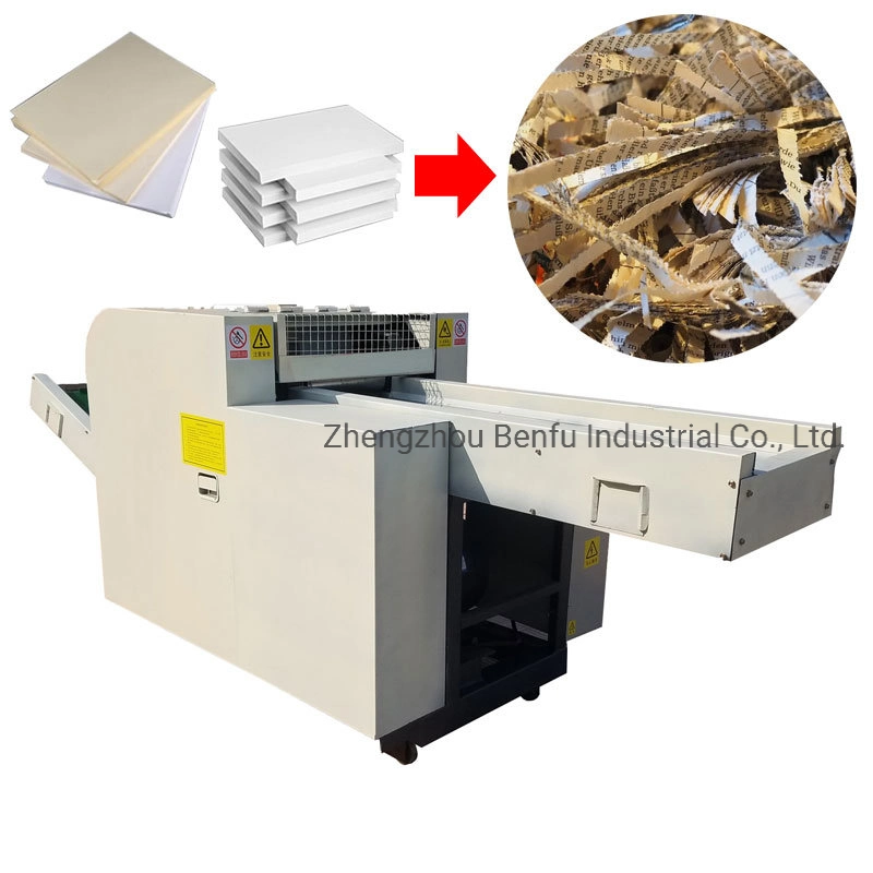 Plastic ABS PVC PC PPSU PE Cloth Leather Tires File Document Book Waste Paper Corrugated Cardboard Shredder Paper Cutting Crushing Chipping Machine