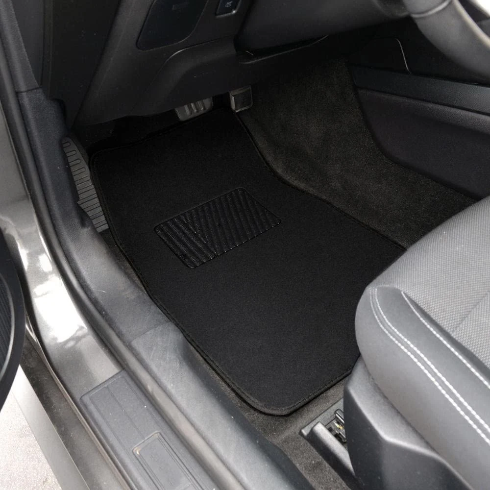 Car Accessory Black 4PCS Floor Mats for Car Additional Protective