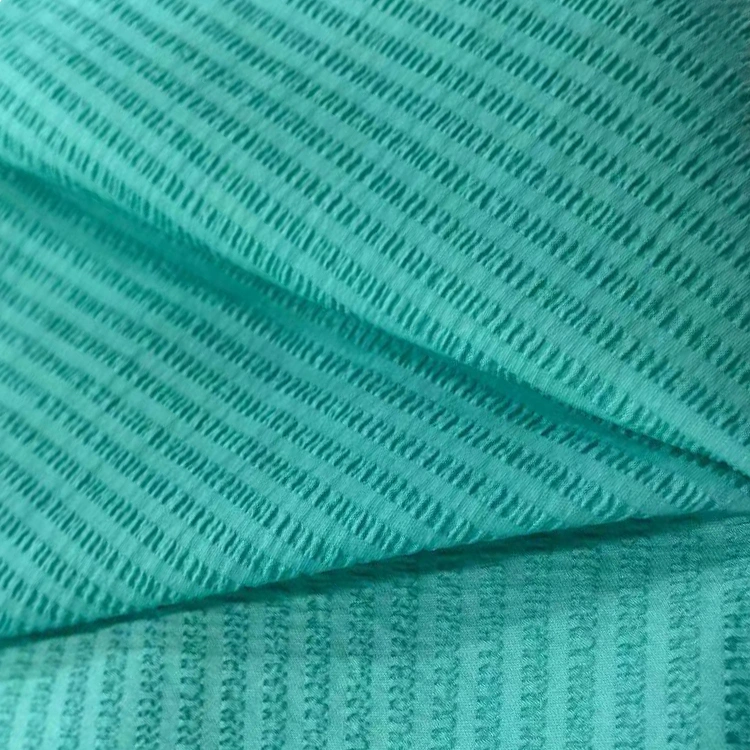 High-Stretch Nylon Pleated Texture Designer Fabric 5% Spandex 95% Nylon Fabric for Fashion Skirts T-Shirts