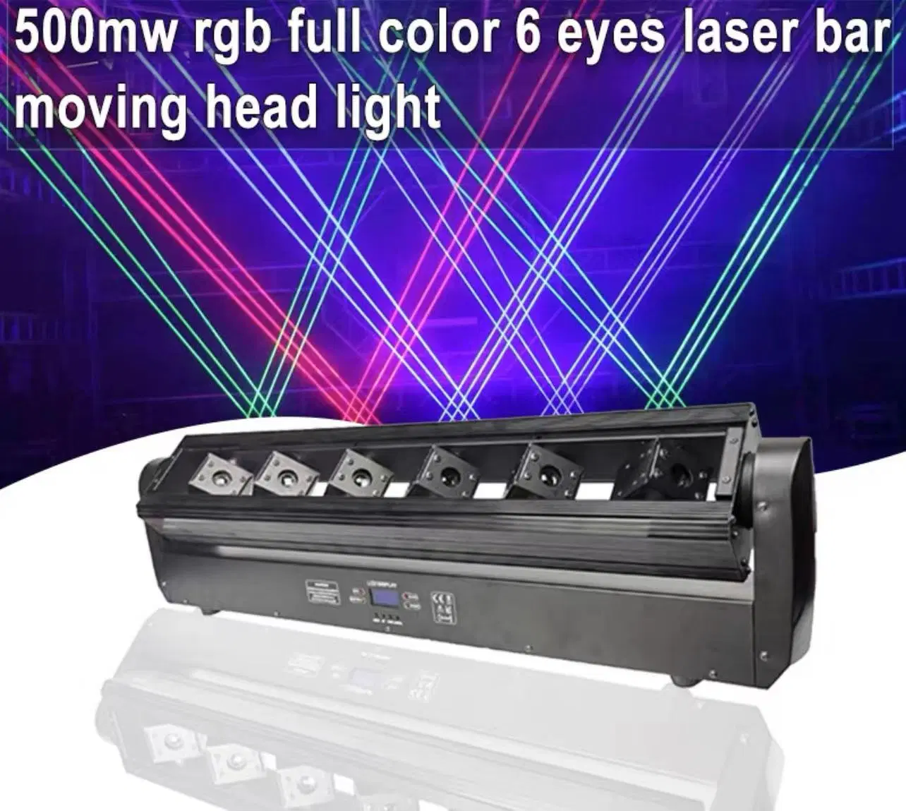 Professional Night Club Laser Light Bar 6X500MW Full Color Laser Bar Moving Head Light DJ Beam laser Lights